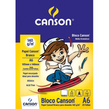 Bloco Papel Canson Desenho Escolar Branco