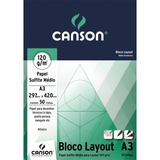 Bloco Papel Canson Layout 120g A3