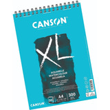 Bloco Papel Canson Xl Aquarelle A4 300g 30 Fl