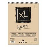 Bloco Papel Canson Xl Kraft 60fls A4 90g