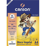 Bloco Papel Vegetal Infantil 50fls A4 60g Canson