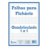 Bloco Para Fichário Quadriculado 1x1cm Com 50 Fls Tamoio