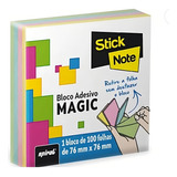 Bloco Post it Refil Stick Magic 76x76 C 1 Blocos 100fls