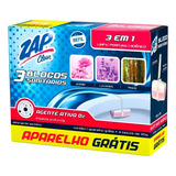 Bloco Sanitário Zap Clean Suporte 3 Refis 30g 3em1 Gts Ap