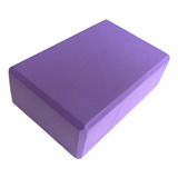 Bloco Tijolo De Pilates Yoga Funcional Em Eva Kit C 2 Peças Cor Lilás