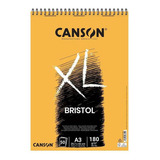 Bloco Xl Bristol Espiral Canson 9045 180g m A3 50 Folhas