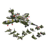 Blocos Cubic Avião De Combate 576 Peças Multikids Br1620 Quantidade De Peças 569