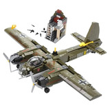 Blocos De Construção Avião Militar Ju 88 Bombardeiro 2 Guer