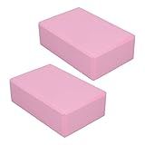 Blocos De Ioga Blocos De Espuma 2 Peças De Bloco De Ioga Rosa Com Aparência Antiderrapante Fornece Estabilidade Blocos De Ioga EVA Antiderrapantes Reforço De Ioga Para Ioga 
