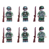 Blocos De Montar 6 Soldados Americanos Segunda Guerra tipo 2