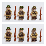 Blocos De Montar 6 Soldados Soviéticos Segunda Guerra tipo 3