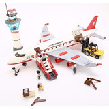 Blocos De Montar Avião De Passageiros Grande 856 Pçs