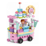 Blocos De Montar Carrinho De Cupcakes 157 Peças