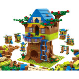 Blocos De Montar Casa Na Arvore Kit 1000 Peças 6 Em 1