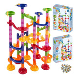 Blocos De Montar Pista Corrida P Bolinhas Rola Bola 105 Pcs