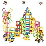 Blocos Magnéticos De Montar Infantil Brinquedo Educativo De Construção 120 Peças