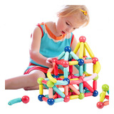Blocos Magnéticos Super Imãs Brinquedo Educativo 100 Peças