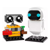 Blocos Tipo Brickheadz Eve Wall e Disney 155 Peças