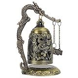 Bloqueio De Dragão Vintage Pequeno Bronze Esculpido Com Bloqueio De Dragão Decoração De Mesa Com Restauração De Estilo Antigo Para Decoração De Casa E Coleção