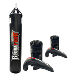 Blow Fight Saco De Pancada 1 20 Cm 2 Pares Bate Saco Preto