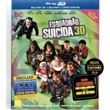 Blu-ray 3d + 2d Esquadrão Suicida - 3 Discos - Novo Lacrado