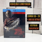 Blu-ray Massacre Serra Elétrica Combo 3d 2d + Dvd De Extras