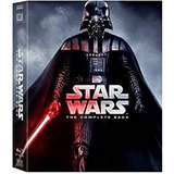 Blu ray Star Wars A Saga Completa Legendado 9 Discos Luva