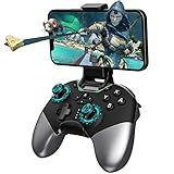 Bluetooth Controller For Switch PC IPhone Android Apple Arcade MFi Games TV Steam Pro Wireless Game Controller With Phone Clip With Newly Launched Lock Joystick Speed Function 6 Axis Gyro Dual Motor