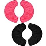 Blulu 2 Pares De Capas De Skate Para Lâminas De Patinação No Gelo Protetor De Lâmina De Skate Para Patins De Hóquei Patins Artísticos E Patins No Gelo Preto E Vermelho Rosa G 