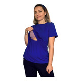 Blusa Amamentação Cores Premium Camiseta Blusinha Gestante