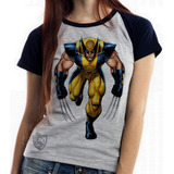 Blusa Baby Look Wolverine Marvel X