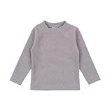 Blusa Boucle Infantil Bebê Juvenil Peluciada Manga Longa Básica Lisa Quentinha Inverno -BR- Numérico- 16- Regular- Padrão- Mescla Claro 48-