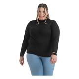 Blusa Cacharrel Lã Gola Alta Plus Size Qualidade Premium