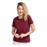 Blusa Camiseta Feminina Básica Algodão Premium Várias Cores