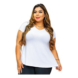 Blusa Camiseta Plus Size Bata Soltinha Evasê Academia
