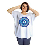 Blusa Camiseta Plus Size Feminina Mandala