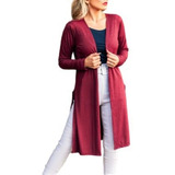 Blusa Casaco Cardigan Canelado Alta Qualidade Moda Feminina