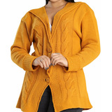 Blusa Casaco Cardigan Listrado Bolso Tricô Manga Longa