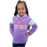 Blusa Casaco Moletom Frio Menina Detalhe Pelucia Estilosa