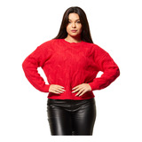 Blusa De Frio Feminina Tricot 651133 Texturizada Facinelli