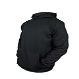 Blusa De Frio Moletom Liso Com Capuz Bolso Canguru Masculino Unissex As2 Alpha X L Regular Regular Preto 