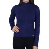 Blusa Feminina Ana Gonçalves Tricot Azul