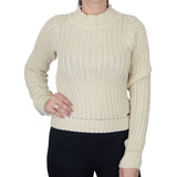 Blusa Feminina Ana Gonçalves Tricot Cropped