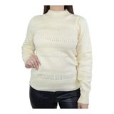 Blusa Feminina Ana Gonçalves Tricot Off White A5143