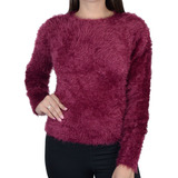 Blusa Feminina Ana Gonçalves Tricot Vinho A4636