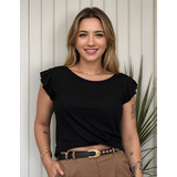 Blusa Feminina Babado Blusinha Regata Lançamento Tendência