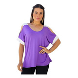 Blusa Feminina Bata Vazada Com Caimento No Ombro 