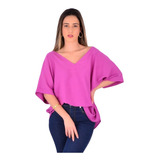 Blusa Feminina Branca Manga