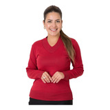 Blusa Feminina Lã Tricot Básica Decote V Atacado Promoção