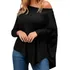 Blusa Feminina Plus Size C/ Ponta Manga Longa Modelo Morcego